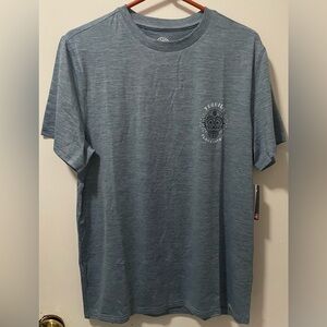 Flag & Anthem MadeFlex Men's Short Sleeve Crew Neck Shirt Slate Blue Size Medium